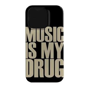 Stylish Black and Cream Custom made iPhone Case - Music Enthusiast's Choice